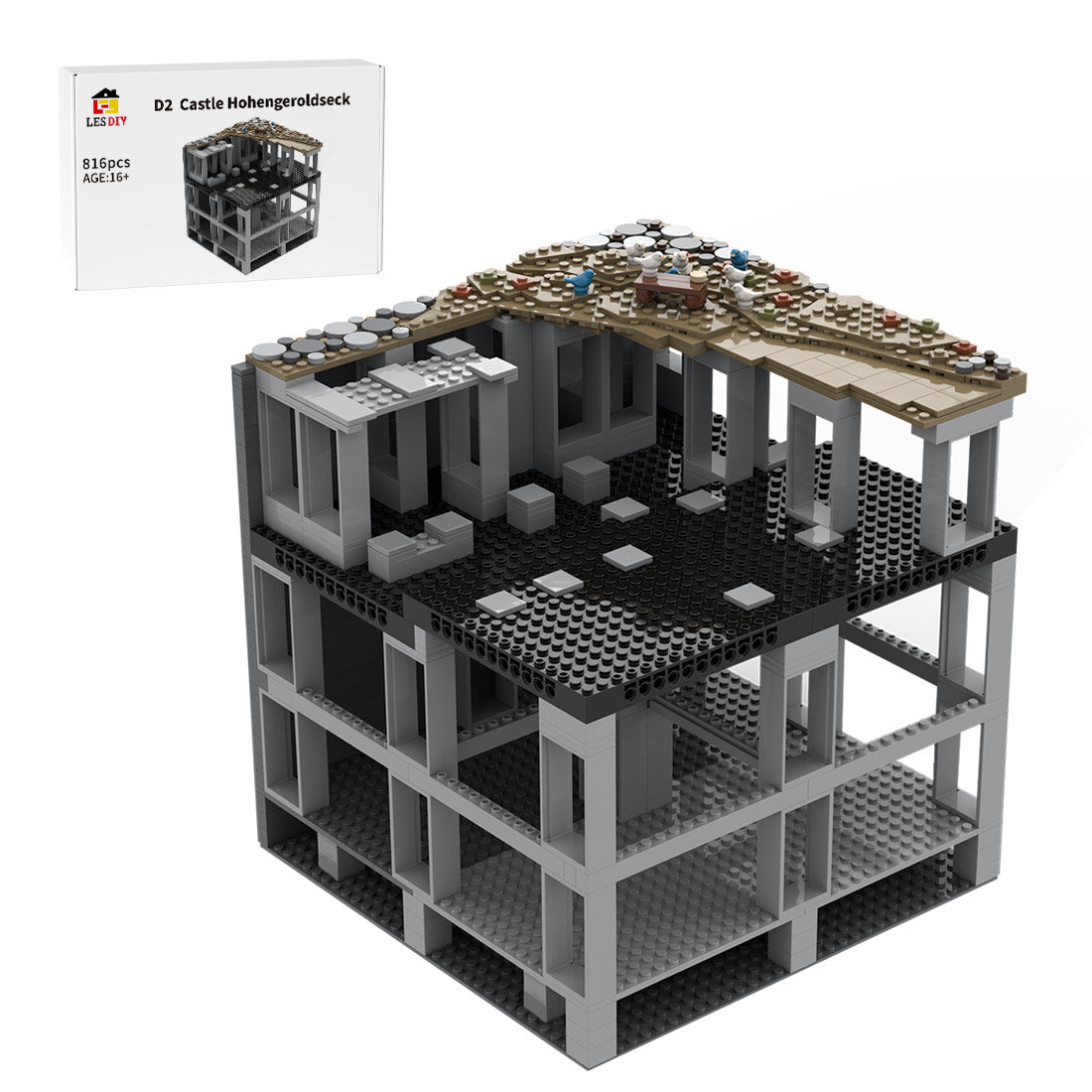 MOC - 207996 D2 Castle Hohengeroldseck Klemmbausteine - LesDiy - Klemmbausteine