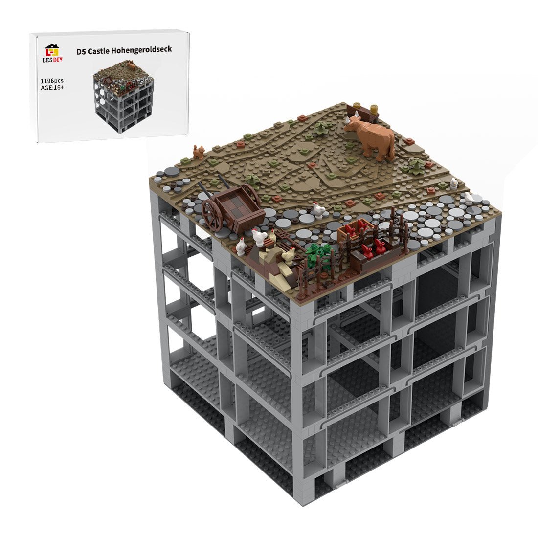 MOC - 208001 D5 Castle Hohengeroldseck Klemmbausteine - LesDiy - Klemmbausteine