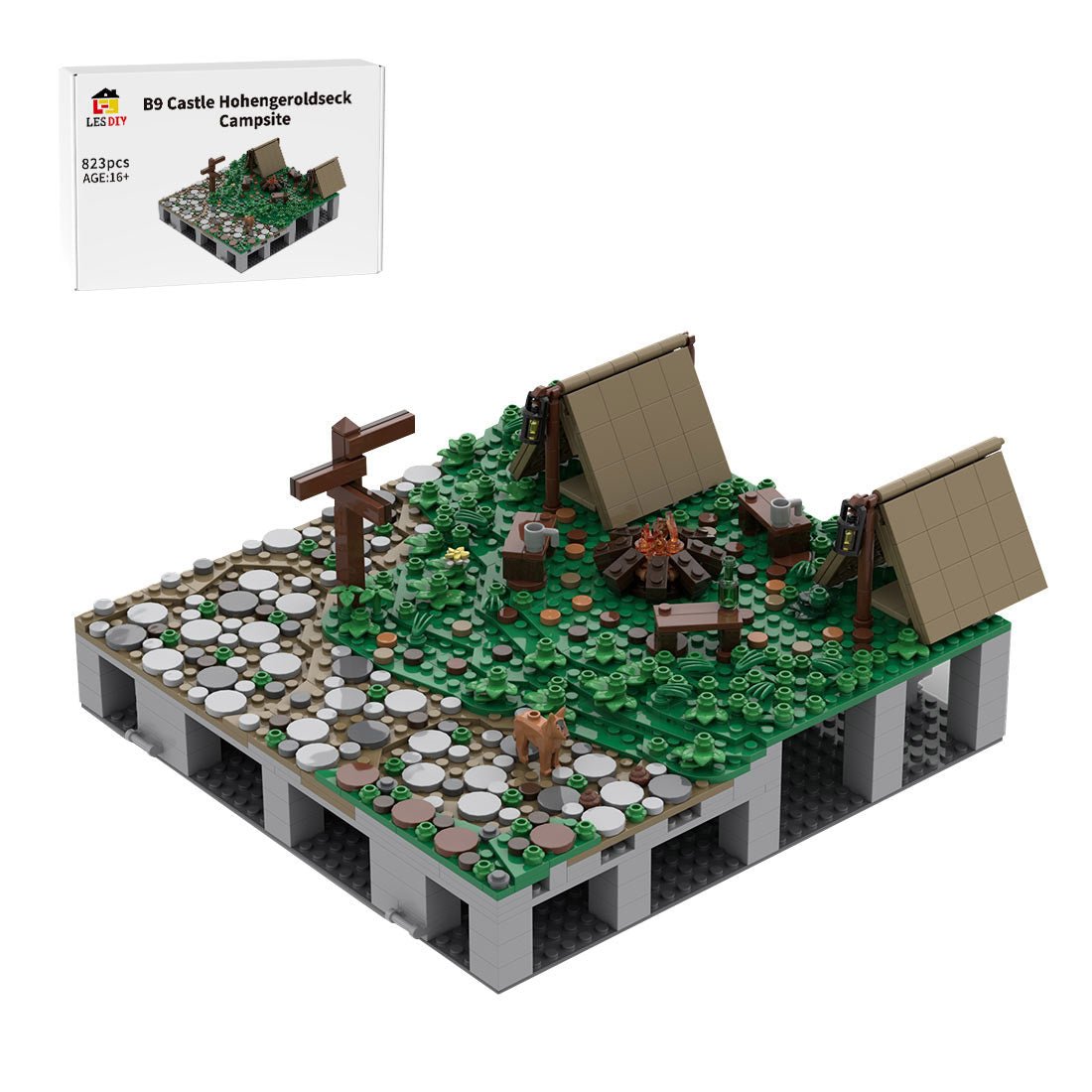 MOC - 208021 B9 Castle Hohengeroldseck Klemmbausteine - LesDiy - Klemmbausteine