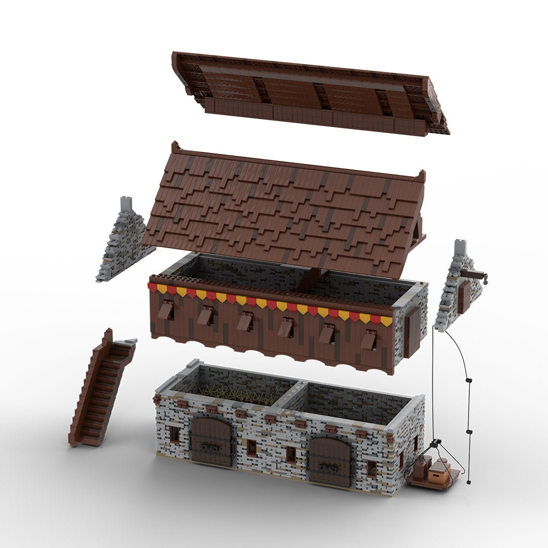 MOC - 208143 Building 09 Castle Hohengeroldseck Klemmbausteine - LesDiy - Klemmbausteine