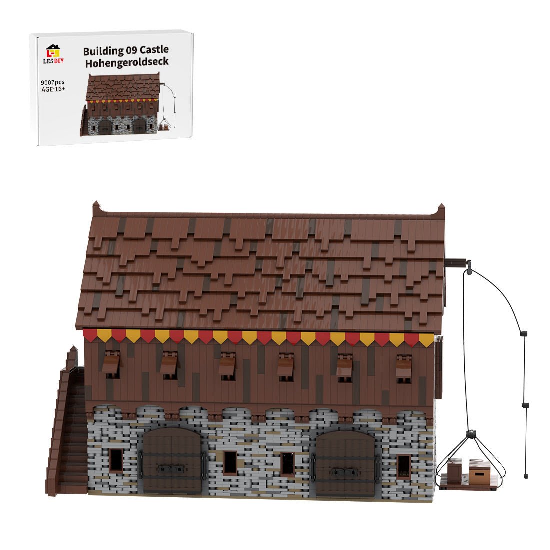 MOC - 208143 Building 09 Castle Hohengeroldseck Klemmbausteine - LesDiy - Klemmbausteine