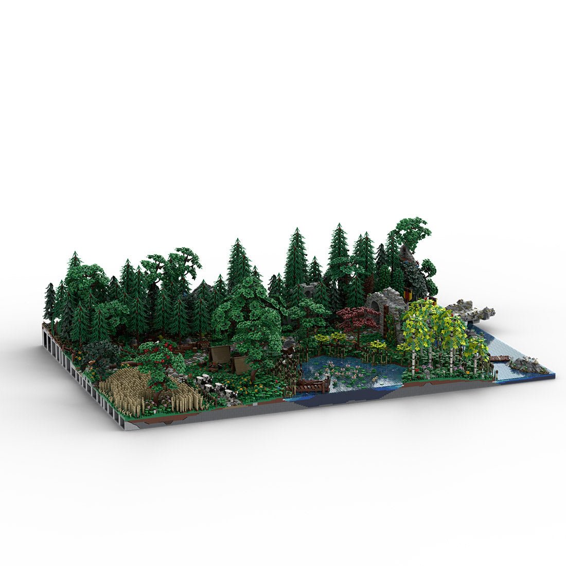 MOC - 208147 Landscape Expansion 1 Klemmbausteine - MOC - 207737 Castle Hohengeroldseck - LesDiy - Klemmbausteine