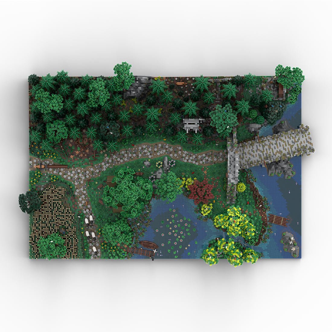 MOC - 208147 Landscape Expansion 1 Klemmbausteine - MOC - 207737 Castle Hohengeroldseck - LesDiy - Klemmbausteine