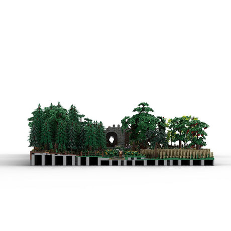 MOC - 208147 Landscape Expansion 1 Klemmbausteine - MOC - 207737 Castle Hohengeroldseck - LesDiy - Klemmbausteine