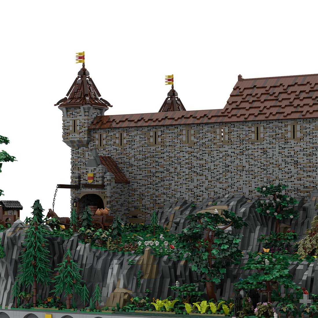 MOC - 208159 Castle Part 1 Klemmbausteine - Castle Hohengeroldseck - LesDiy - Klemmbausteine