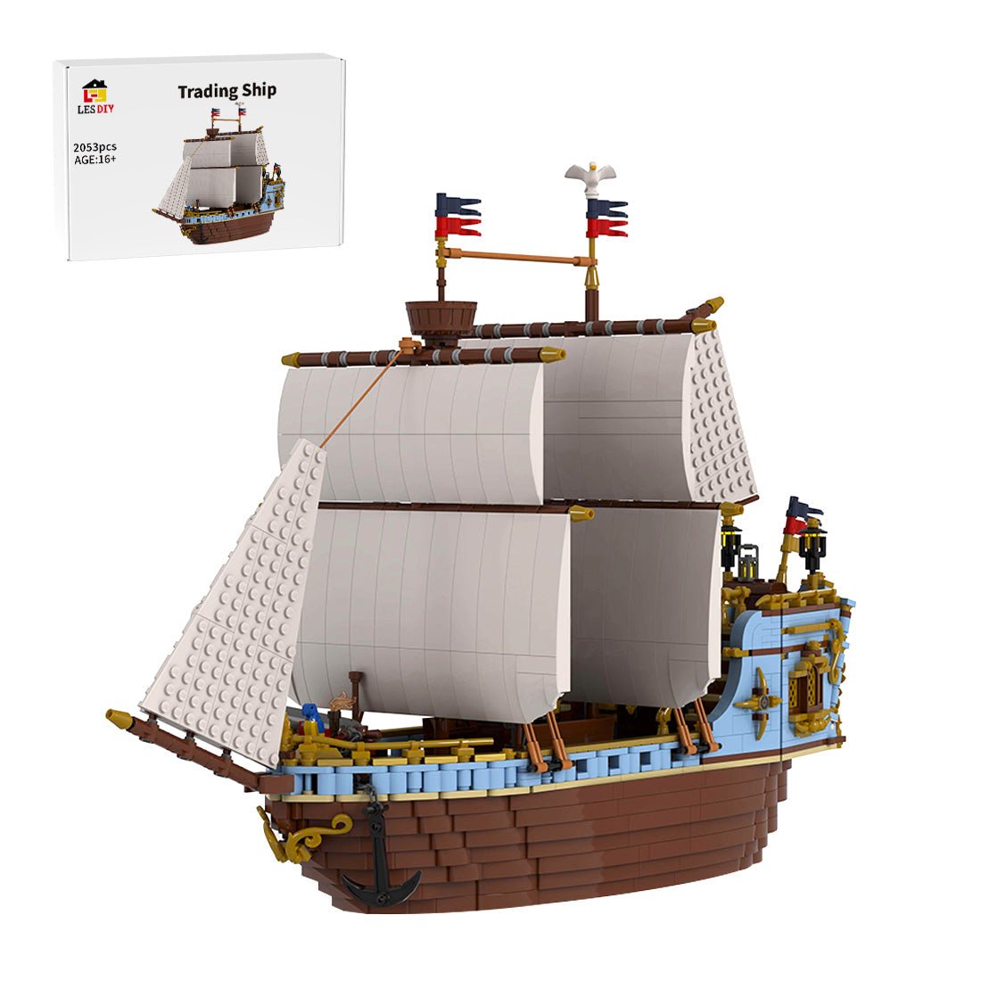 MOC - 209366 Trading Ship Klemmbausteine - LesDiy - Klemmbausteine