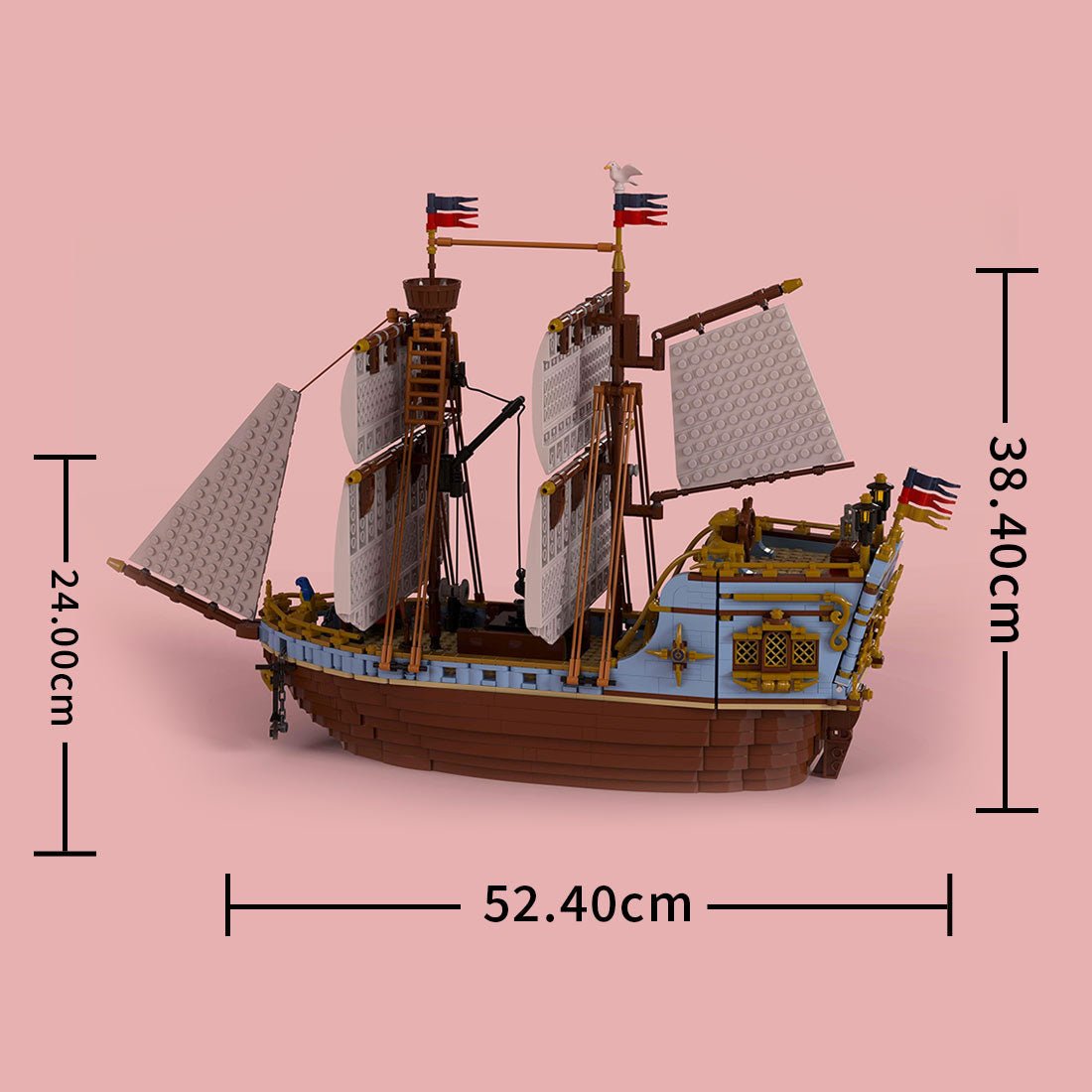 MOC - 209366 Trading Ship Klemmbausteine - LesDiy - Klemmbausteine