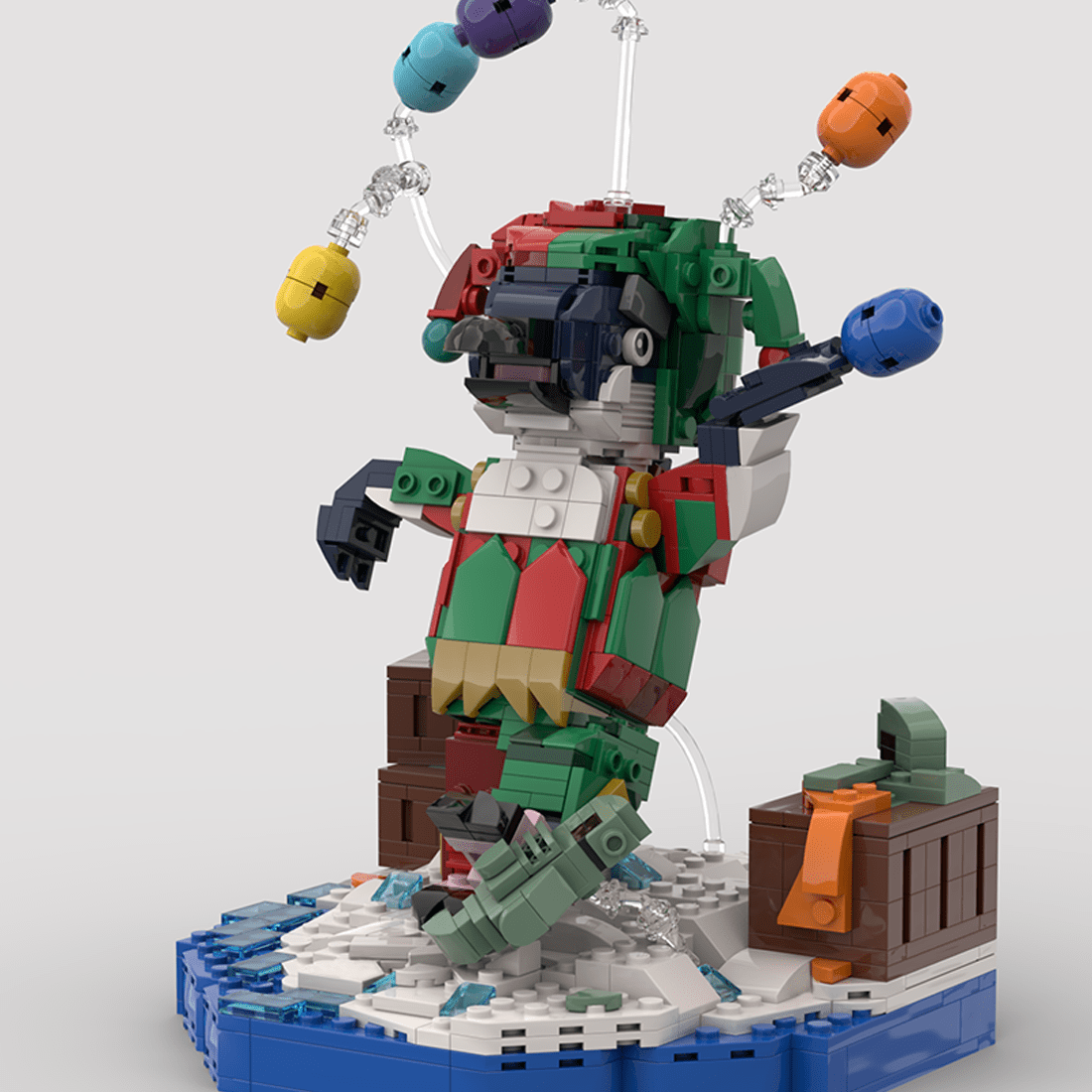 MOC - 209854 The King Penguin's Jester (King Collection part 3/3) Klemmbausteine - LesDiy - Klemmbausteine