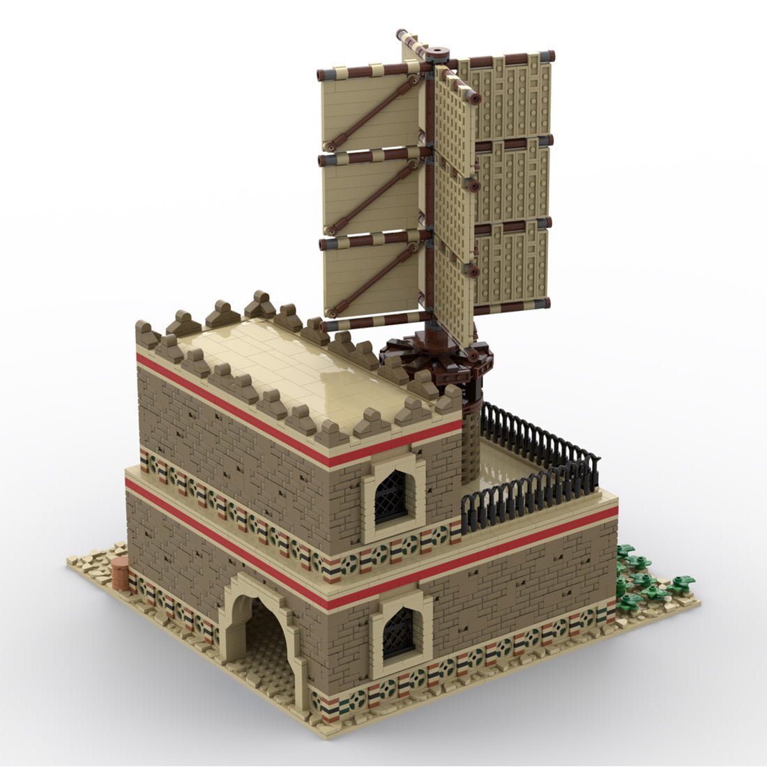 MOC - 210034 Age of Empires - Mill (Middle Eastern) Klemmbausteine - LesDiy - Klemmbausteine