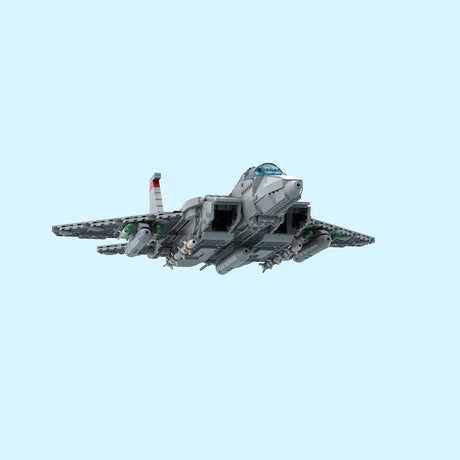 MOC - 210105 F - 15D Eagle Klemmbausteine - LesDiy - Klemmbausteine