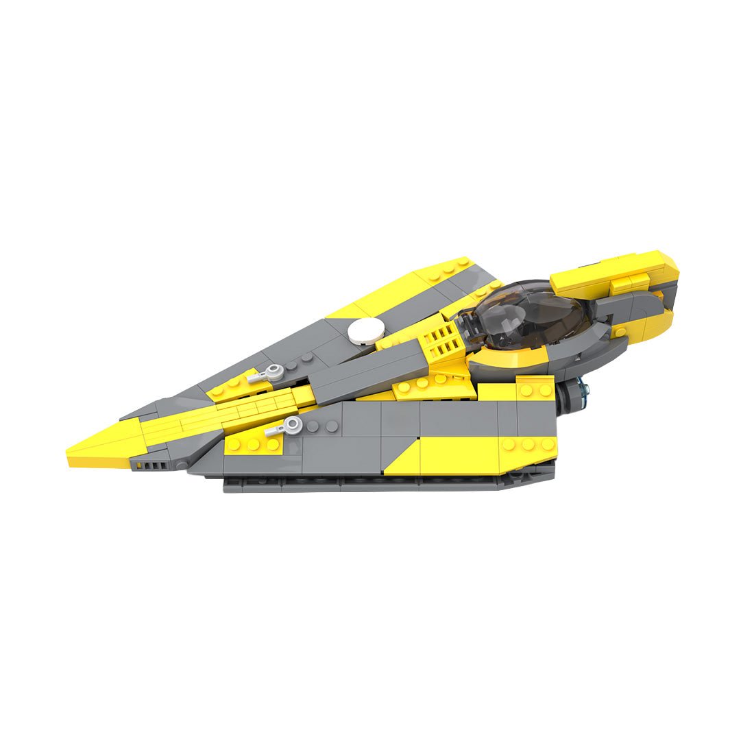 MOC-210207 Anakins Delta-7 Jedi-Sternjäger (Minifiguren-Maßstab) Klemmbausteine-LesDiy-Klemmbausteine