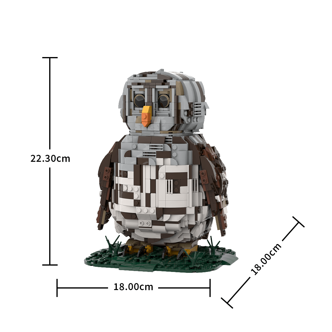 MOC - 210240 Barred Owl Klemmbausteine - LesDiy - Klemmbausteine