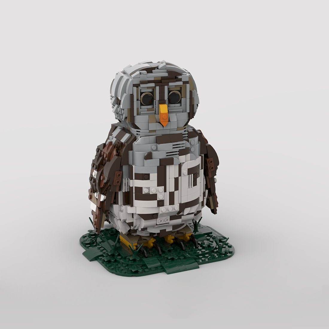 MOC - 210240 Barred Owl Klemmbausteine - LesDiy - Klemmbausteine