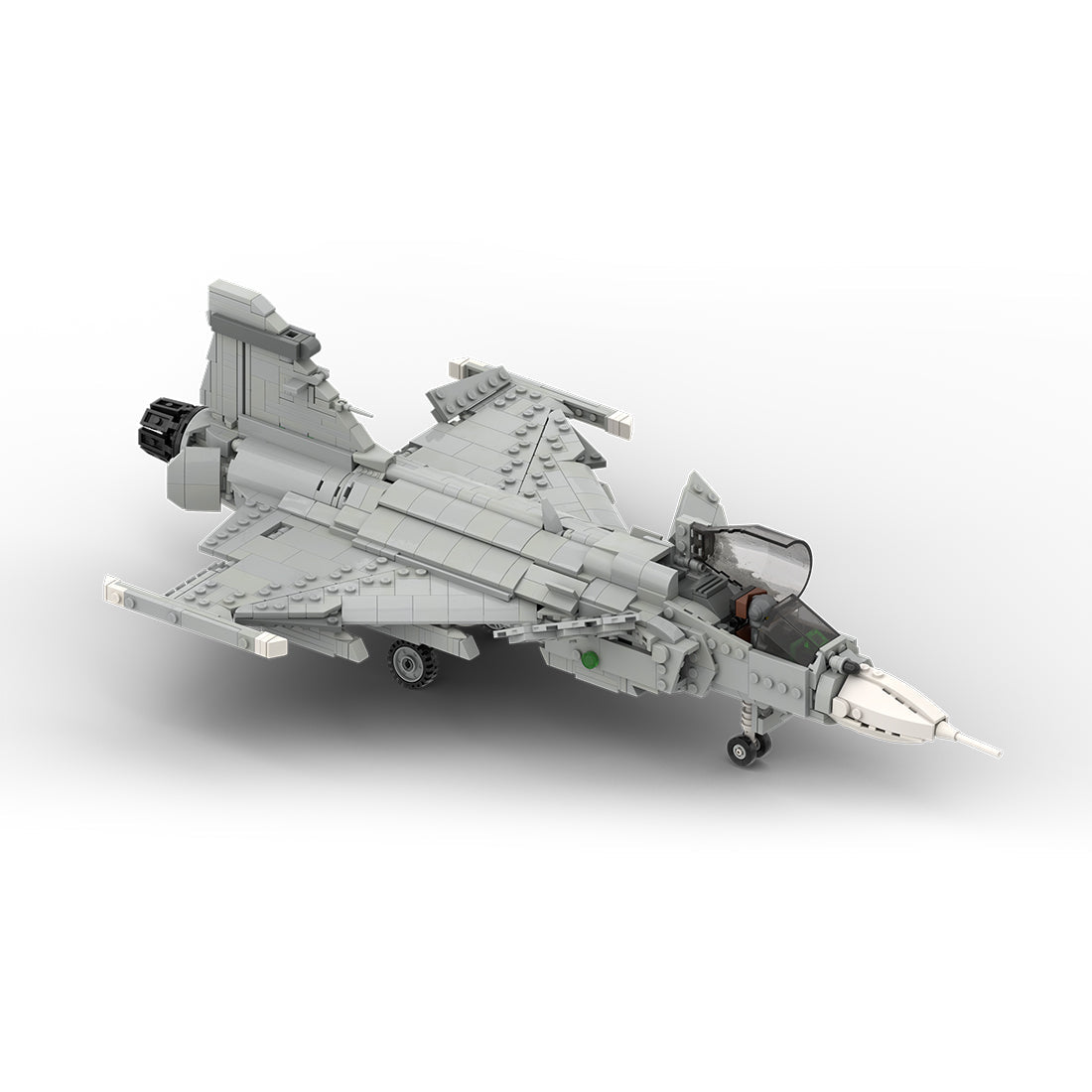 MOC - 210715 Saab | JAS - 39 E GRIPEN - 1:35 Scale Klemmbausteine - LesDiy - Klemmbausteine