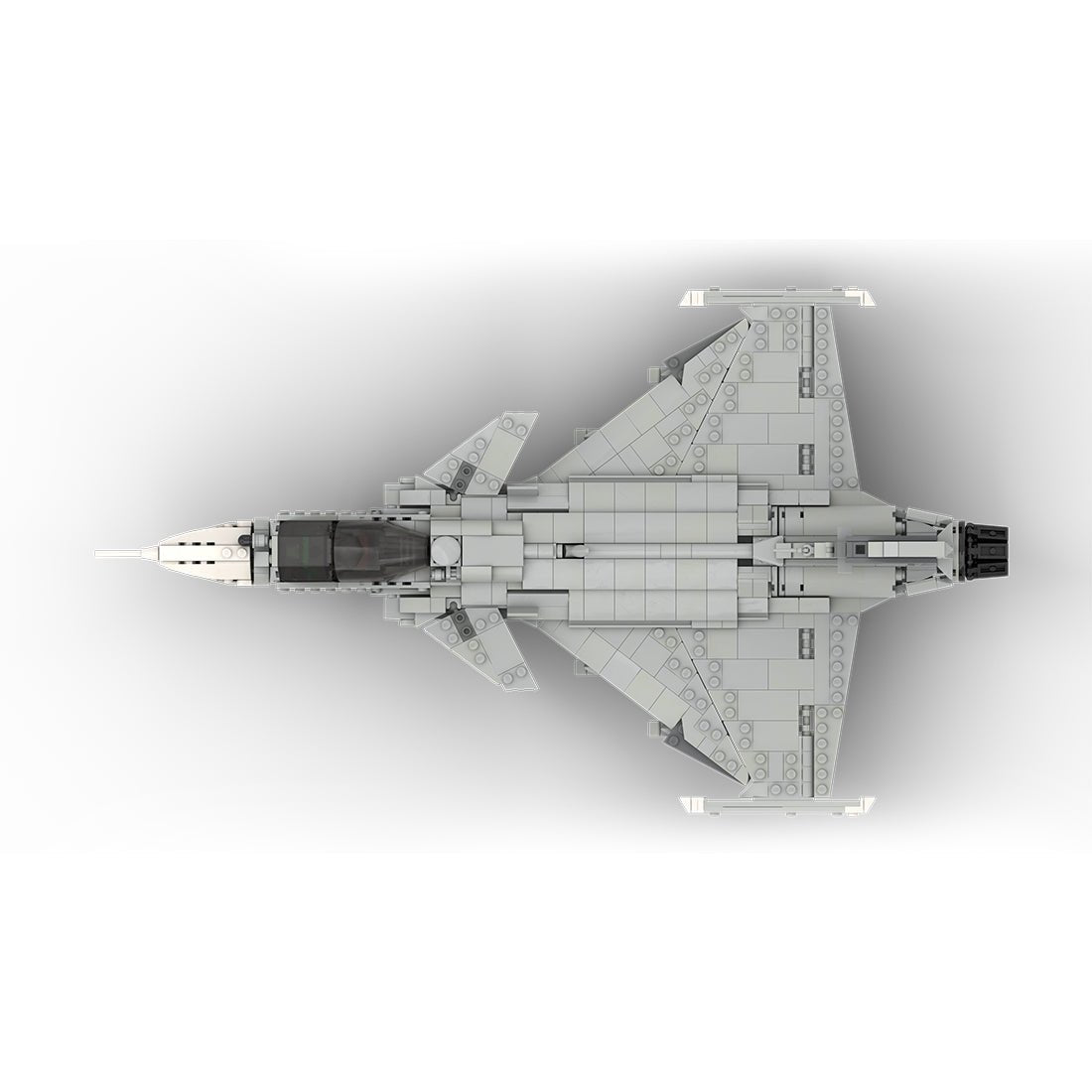 MOC - 210715 Saab | JAS - 39 E GRIPEN - 1:35 Scale Klemmbausteine - LesDiy - Klemmbausteine