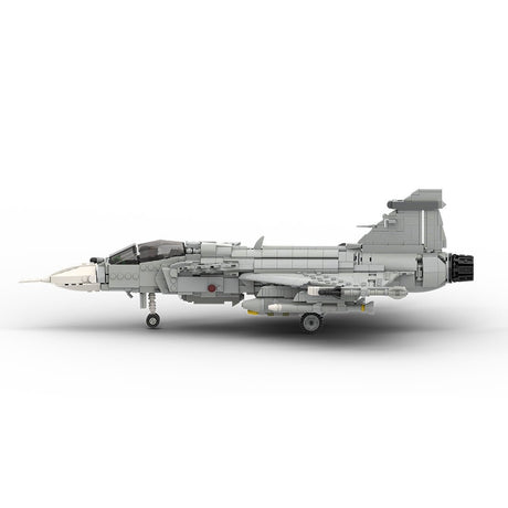 MOC - 210715 Saab | JAS - 39 E GRIPEN - 1:35 Scale Klemmbausteine - LesDiy - Klemmbausteine