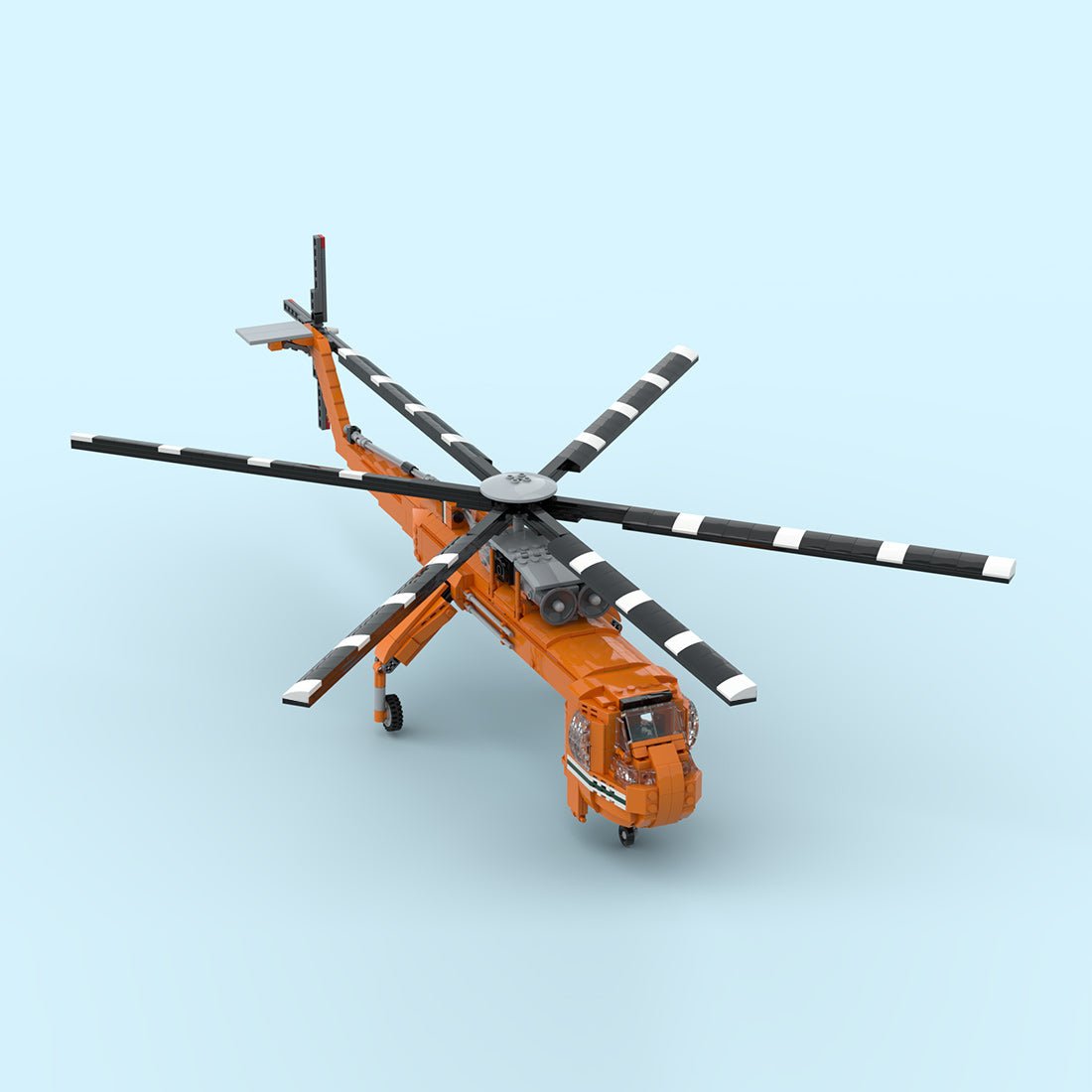 MOC - 211002 Sikorsky S - 64 Skycrane Klemmbausteine - LesDiy - Klemmbausteine
