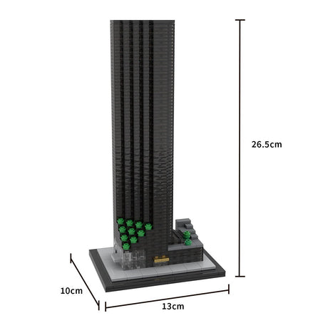 MOC - 211277 Trump Tower 1:800 Scale Klemmbausteine - LesDiy - Klemmbausteine