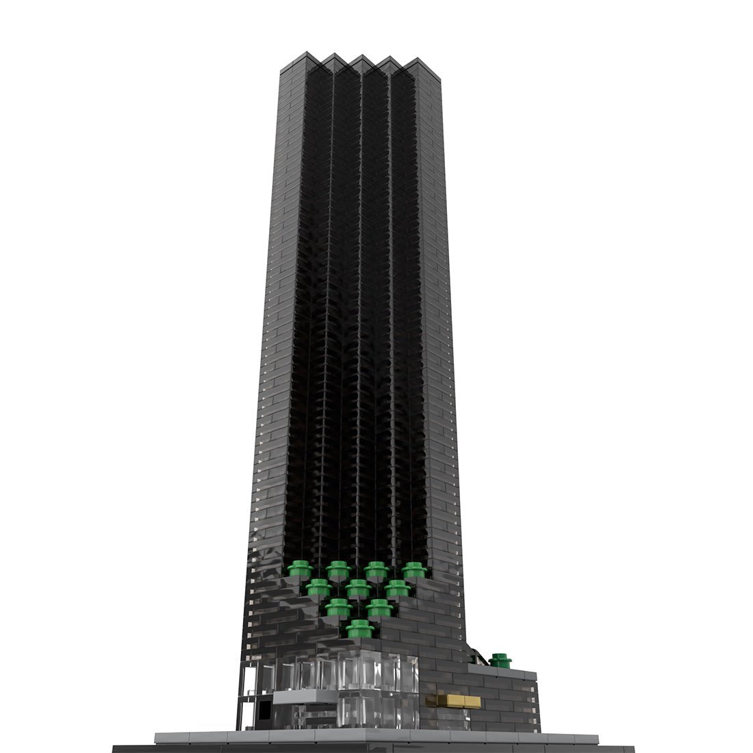 MOC - 211277 Trump Tower 1:800 Scale Klemmbausteine - LesDiy - Klemmbausteine