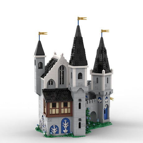 MOC - 211489 white dragons castle Klemmbausteine - LesDiy - Klemmbausteine