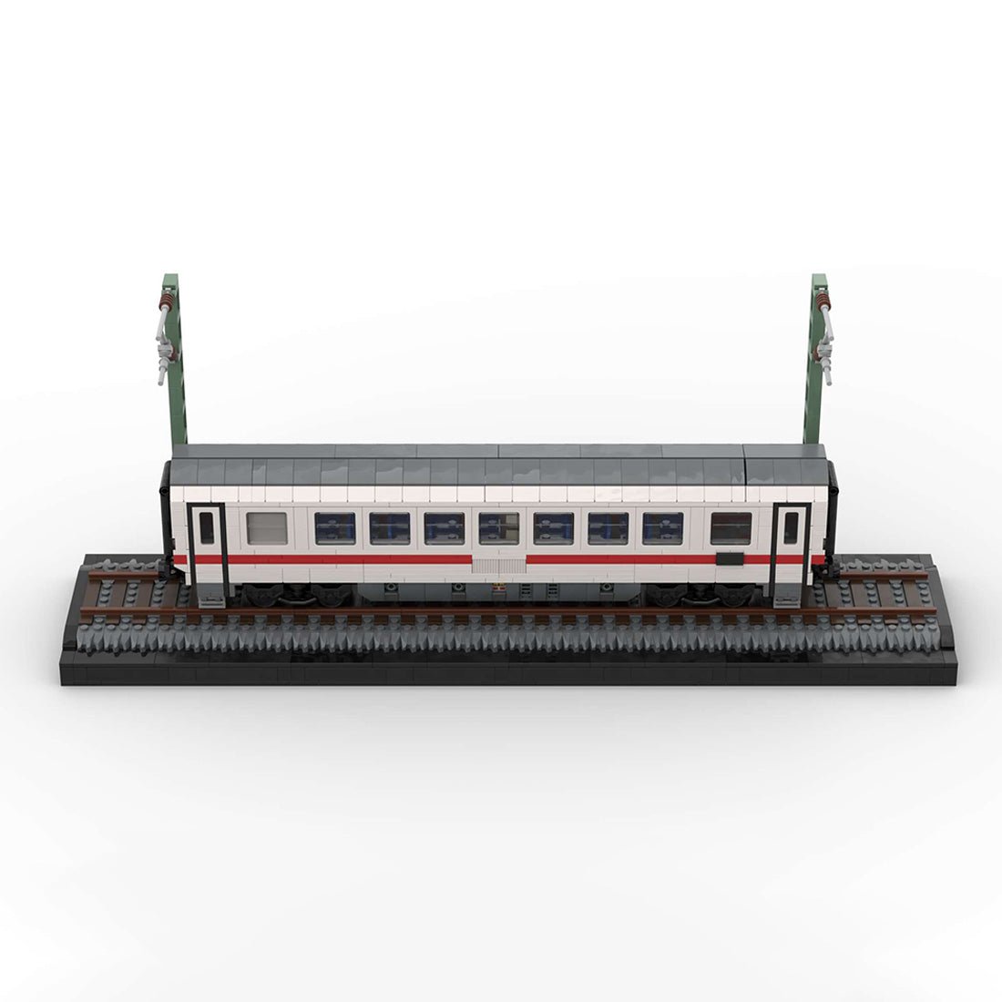 MOC - 212073 Modern European/German City Express Train Passenger Carriage Klemmbausteine - LesDiy - Klemmbausteine