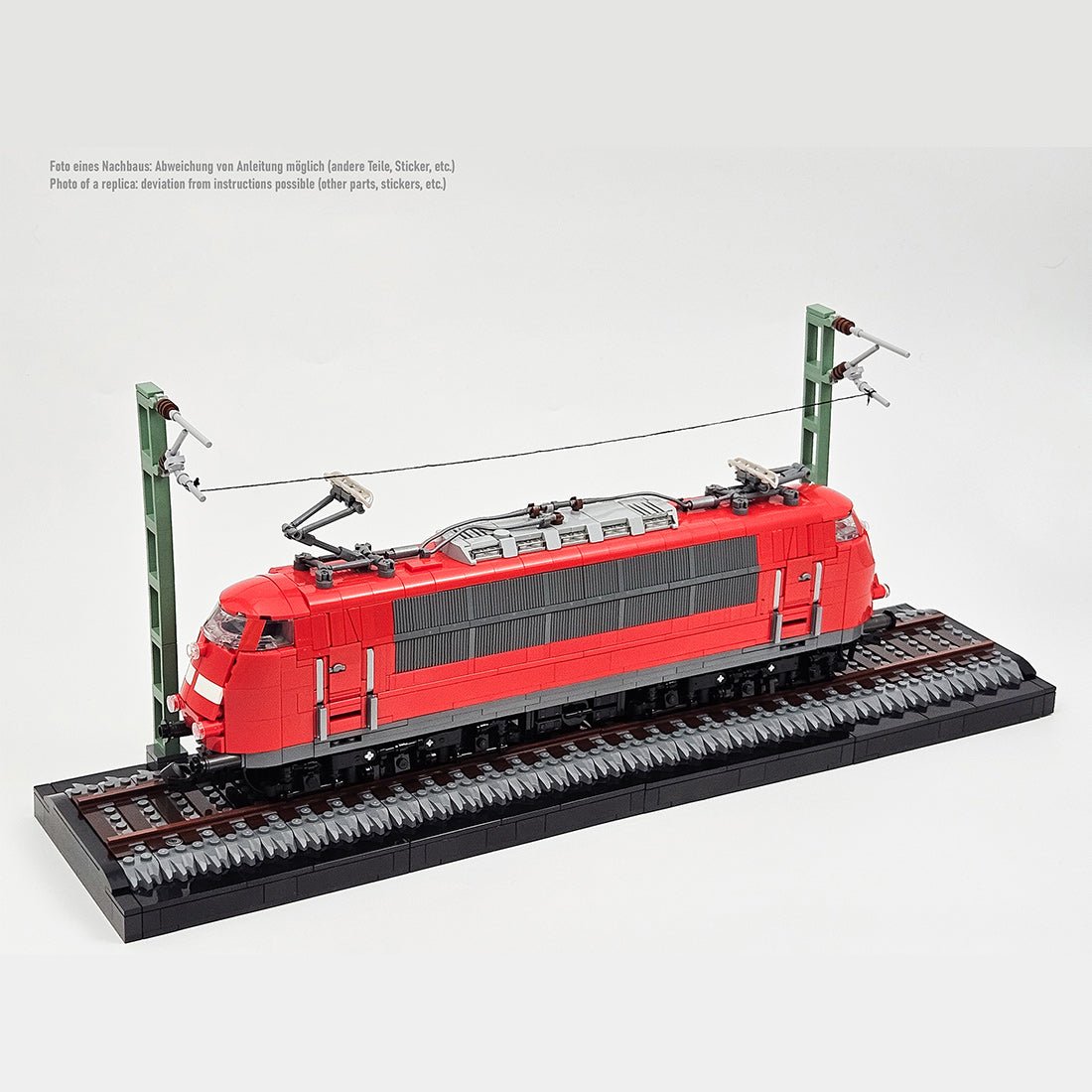 MOC - 212170 German BR103 Locomotive (red) Klemmbausteine - LesDiy - Klemmbausteine