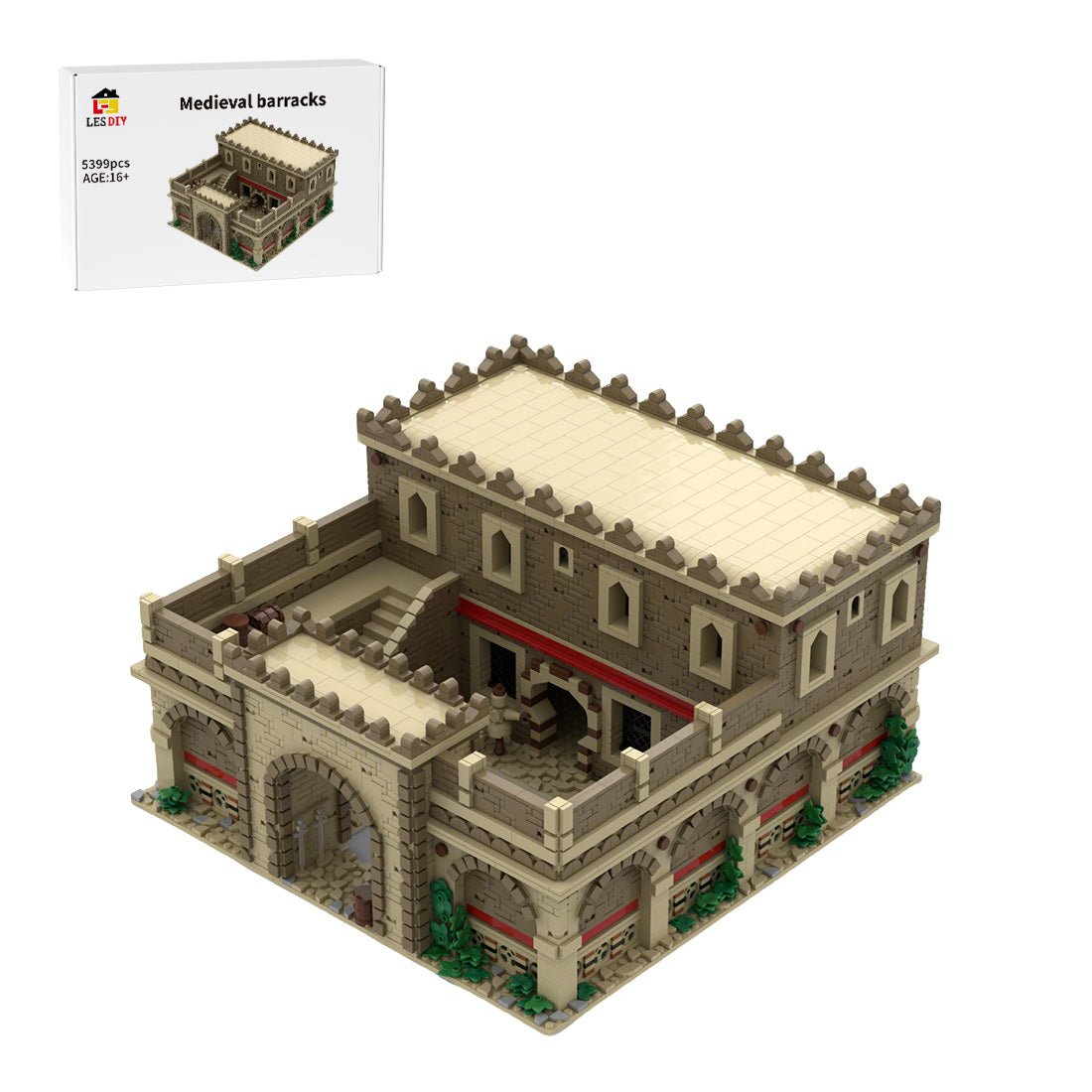 MOC - 212575 Age of Empires - Barracks (Middle Eastern) Klemmbausteine - LesDiy - Klemmbausteine