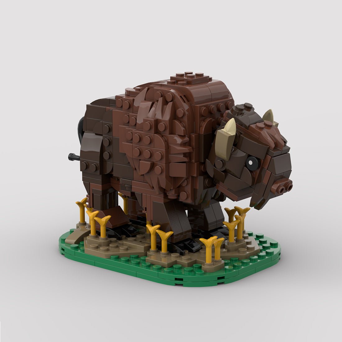 MOC - 212761 American Bison Klemmbausteine - LesDiy - Klemmbausteine