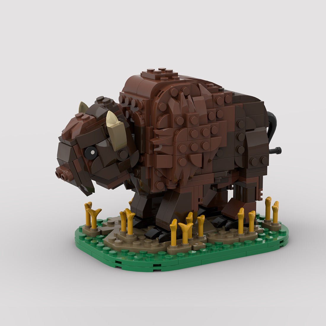 MOC - 212761 American Bison Klemmbausteine - LesDiy - Klemmbausteine
