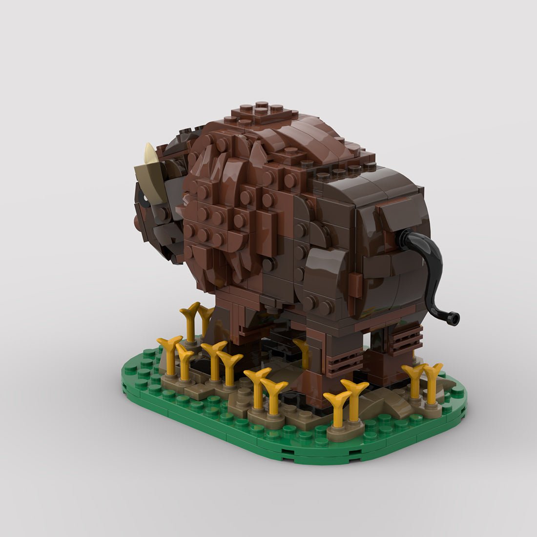 MOC - 212761 American Bison Klemmbausteine - LesDiy - Klemmbausteine