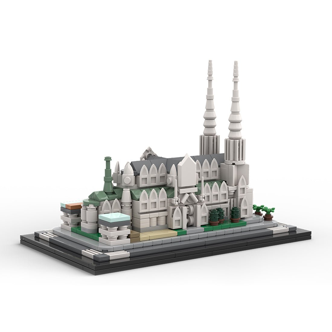 MOC - 212962 St. Patrick's Cathedral 1:800 Scale Klemmbausteine - LesDiy - Klemmbausteine