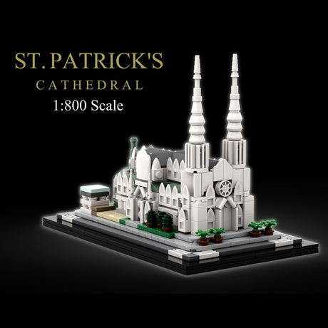 MOC - 212962 St. Patrick's Cathedral 1:800 Scale Klemmbausteine - LesDiy - Klemmbausteine