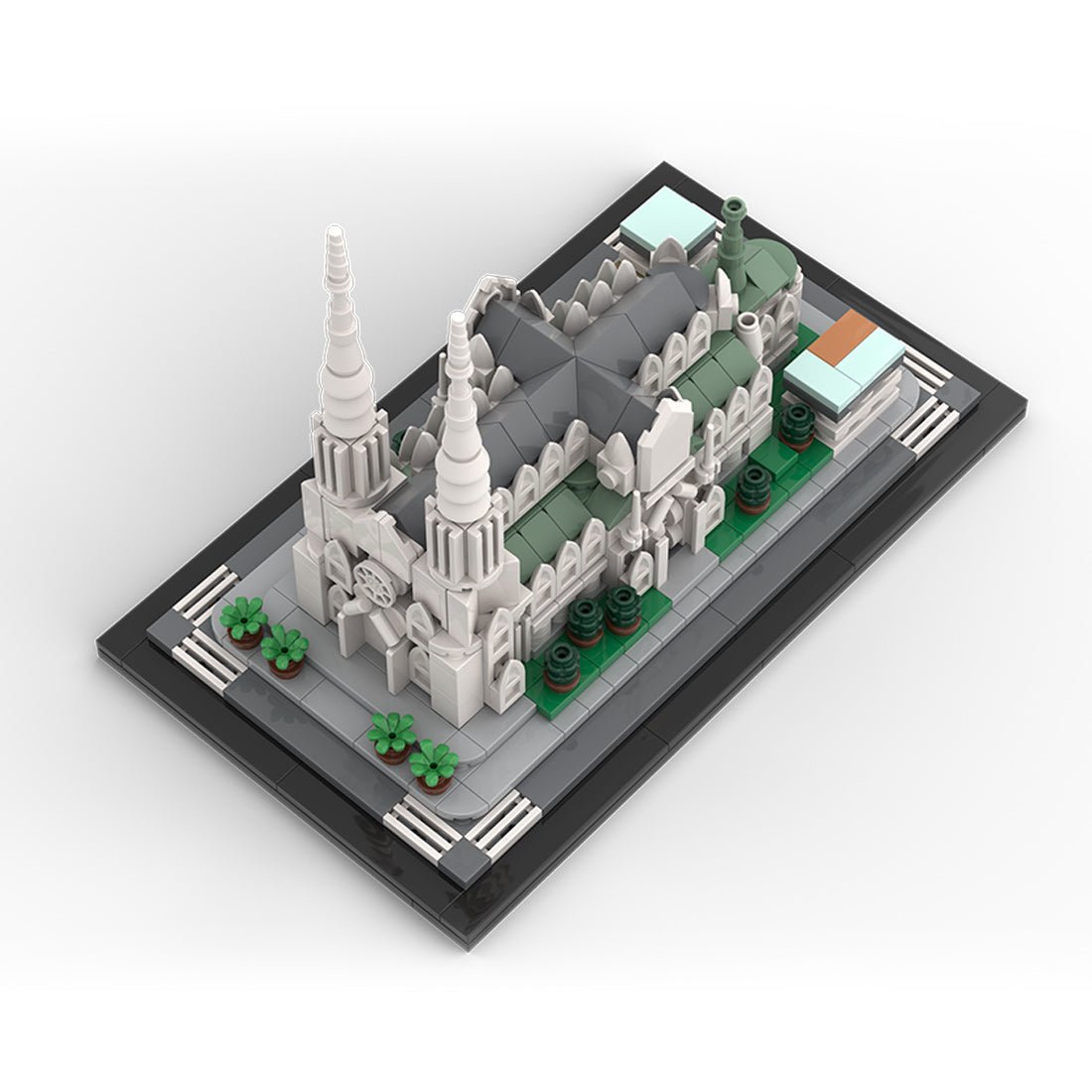 MOC - 212962 St. Patrick's Cathedral 1:800 Scale Klemmbausteine - LesDiy - Klemmbausteine