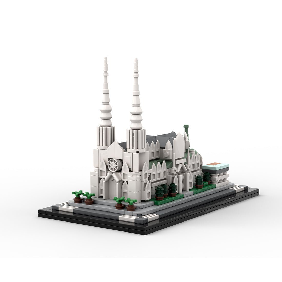 MOC - 212962 St. Patrick's Cathedral 1:800 Scale Klemmbausteine - LesDiy - Klemmbausteine