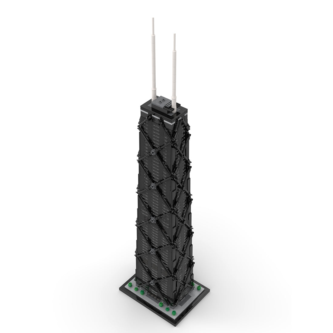 MOC - 213080 John Hancock Center 1:800 Scale Klemmbausteine - LesDiy - Klemmbausteine