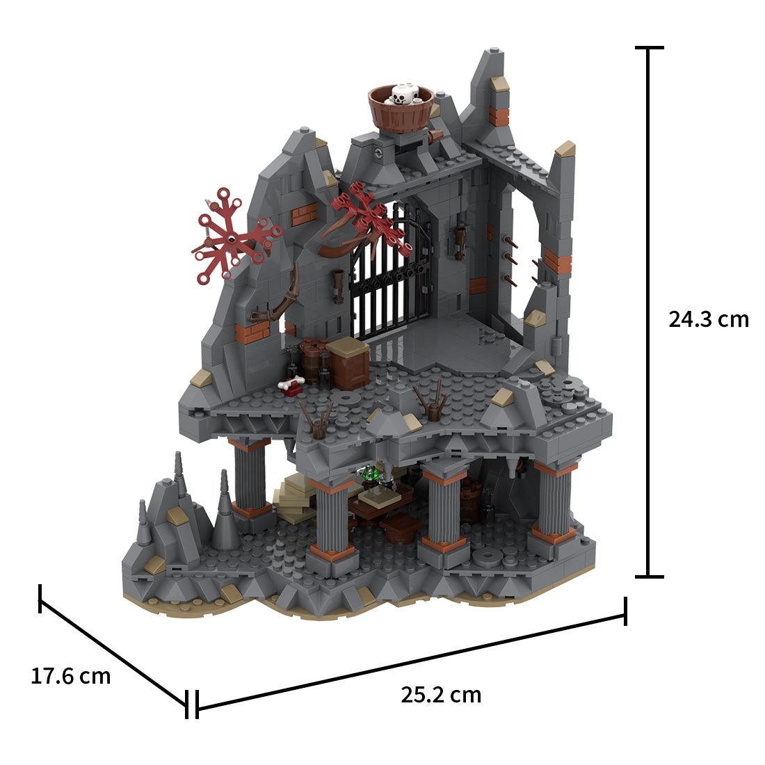 MOC - 213238 Dol - Guldur - part 2/8 Klemmbausteine - LesDiy - Klemmbausteine