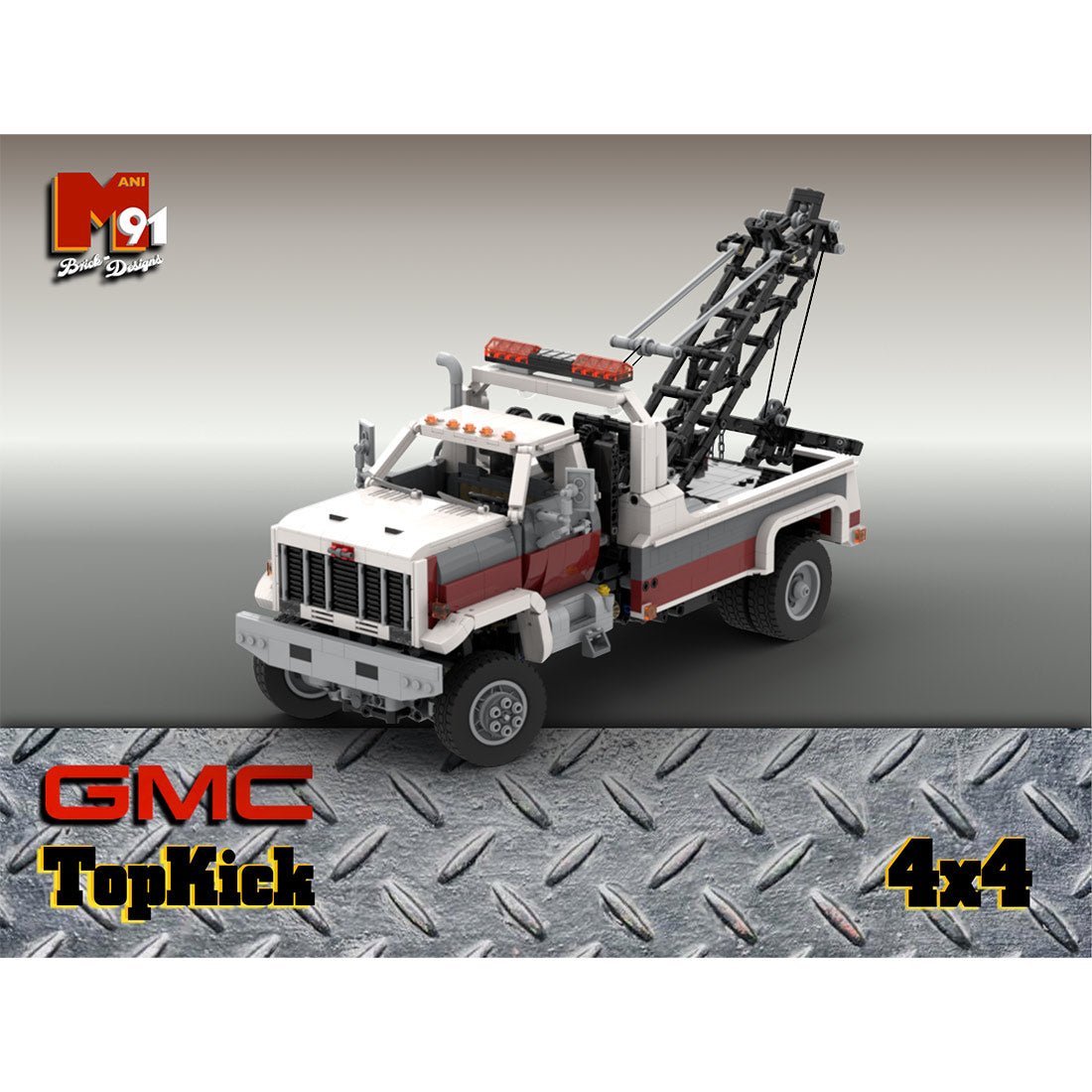 MOC - 213249 80's GMC TopKick Wrecker 4x4 RC Klemmbausteine - LesDiy - Klemmbausteine