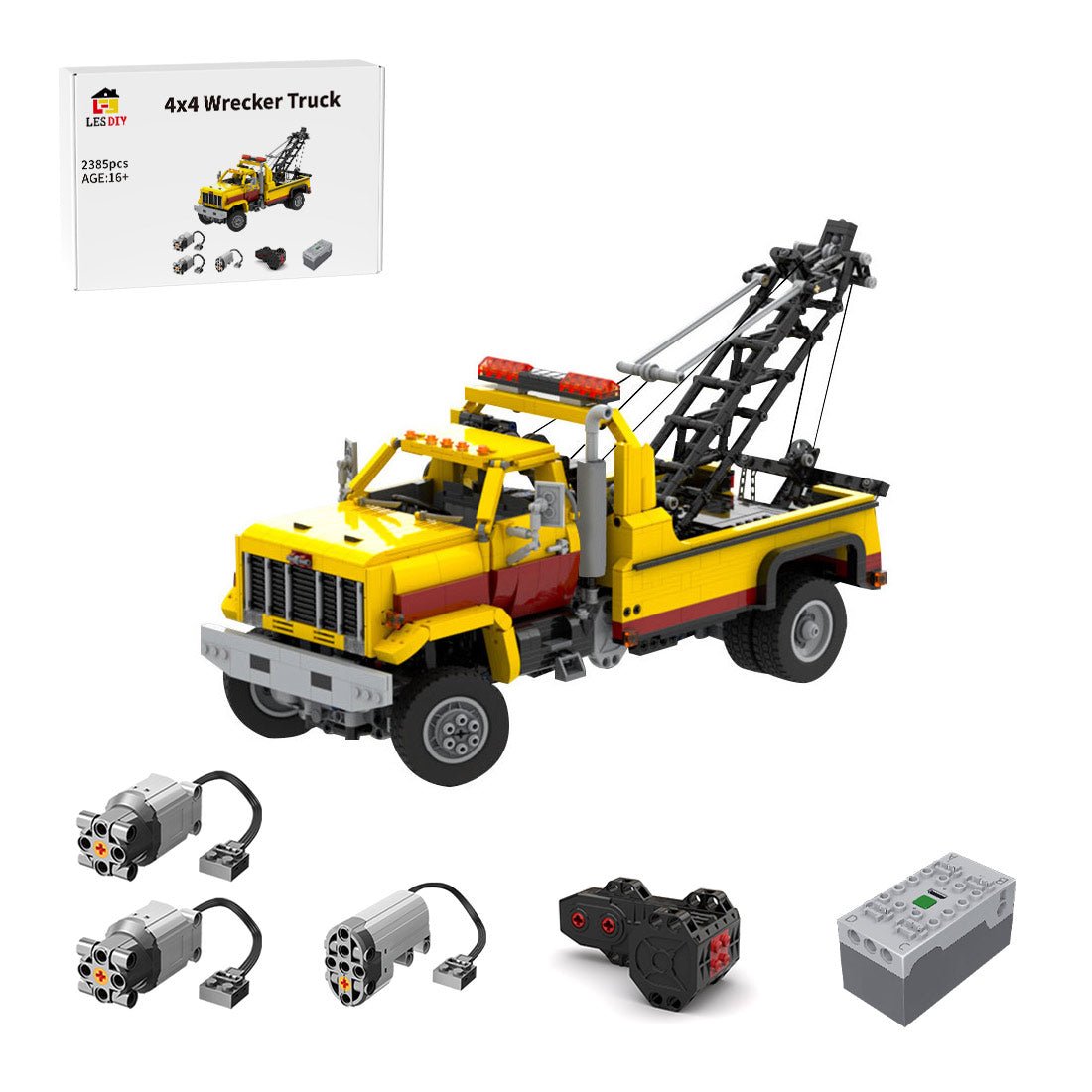 MOC - 213249 80's GMC TopKick Wrecker 4x4 RC Klemmbausteine - LesDiy - Klemmbausteine