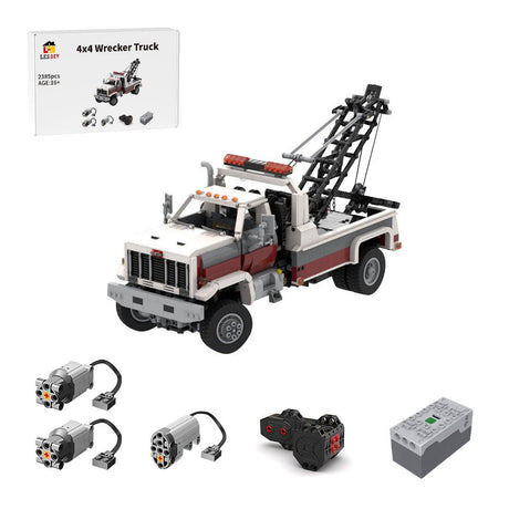 MOC - 213249 80's GMC TopKick Wrecker 4x4 RC Klemmbausteine - LesDiy - Klemmbausteine