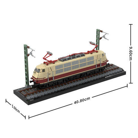 MOC - 213295 BR103 (tan/dark - red) Klemmbausteine - LesDiy - Klemmbausteine