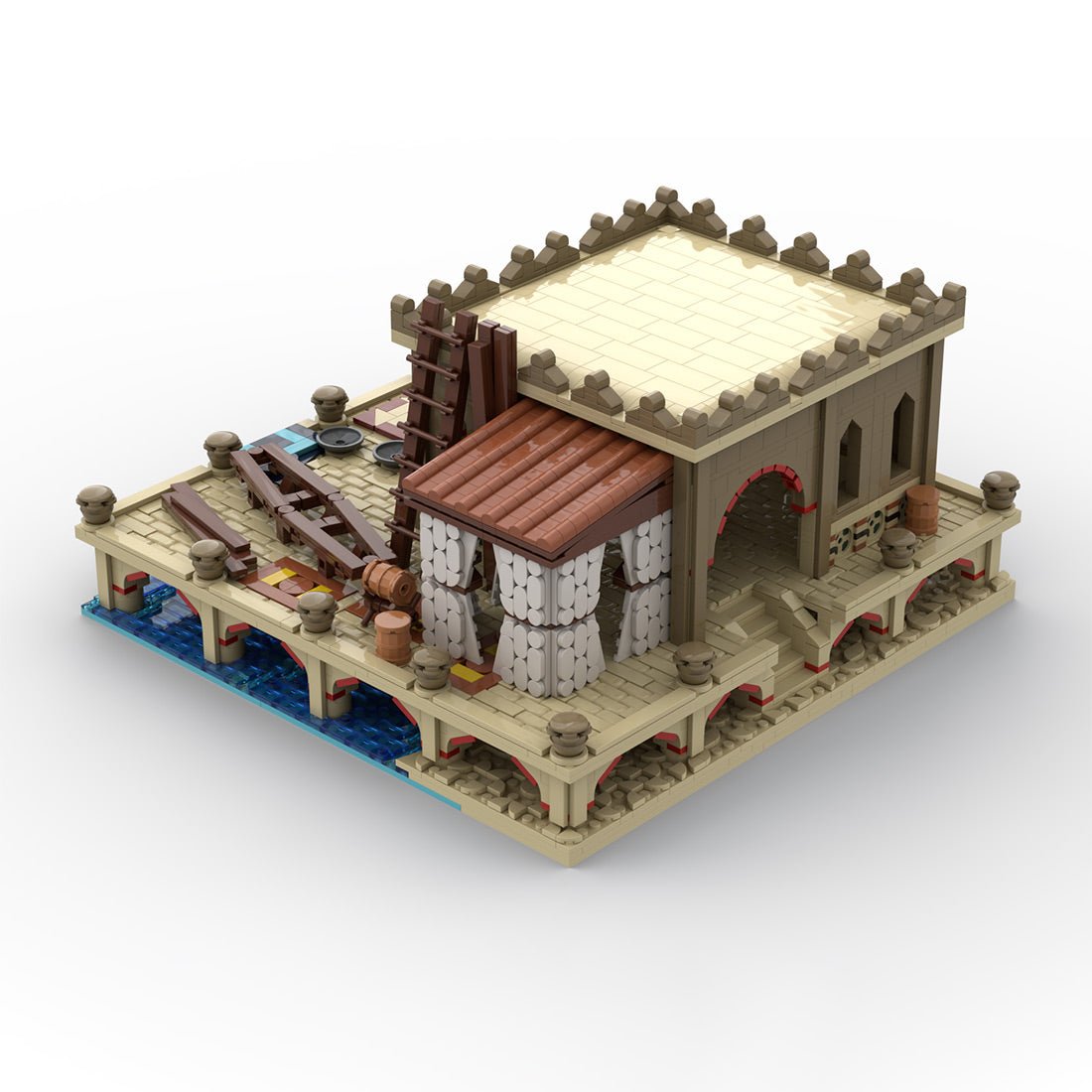 MOC - 213366 Age of Empires - Dock (Middle Eastern) Klemmbausteine - LesDiy - Klemmbausteine
