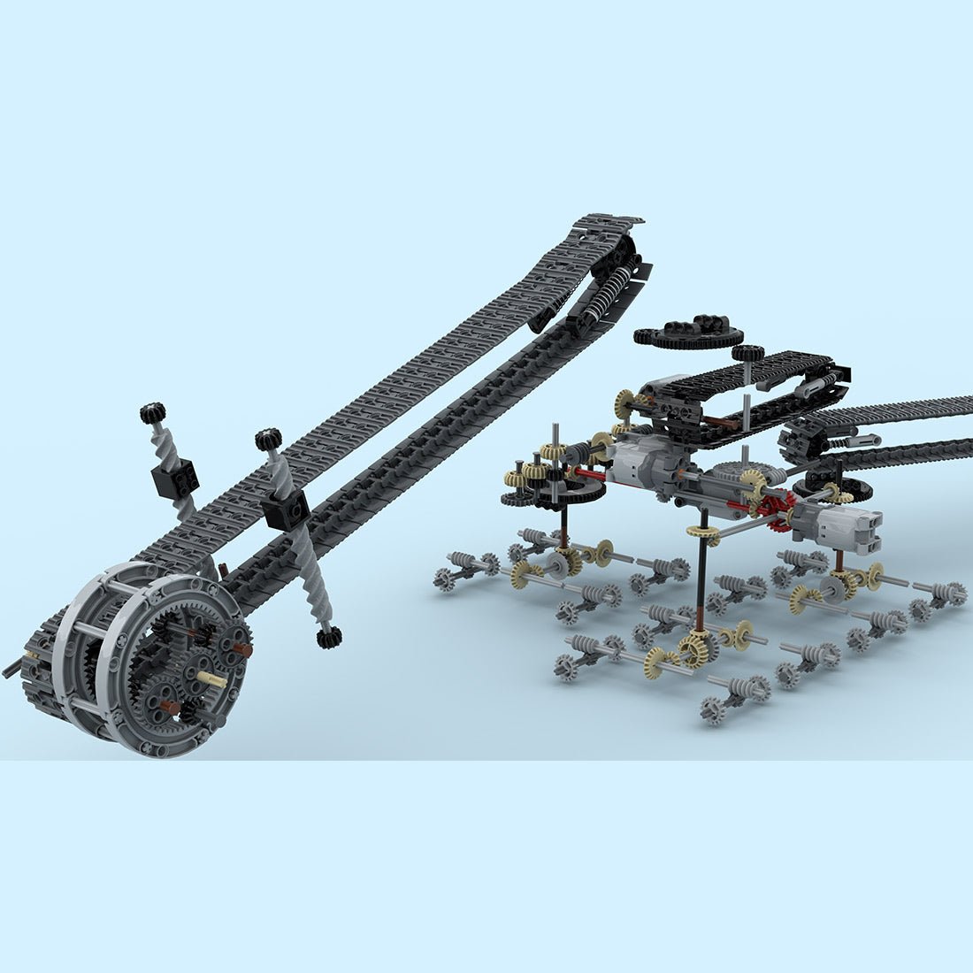 MOC - 213369 Krupp Bagger 293 Klemmbausteine - LesDiy - Klemmbausteine