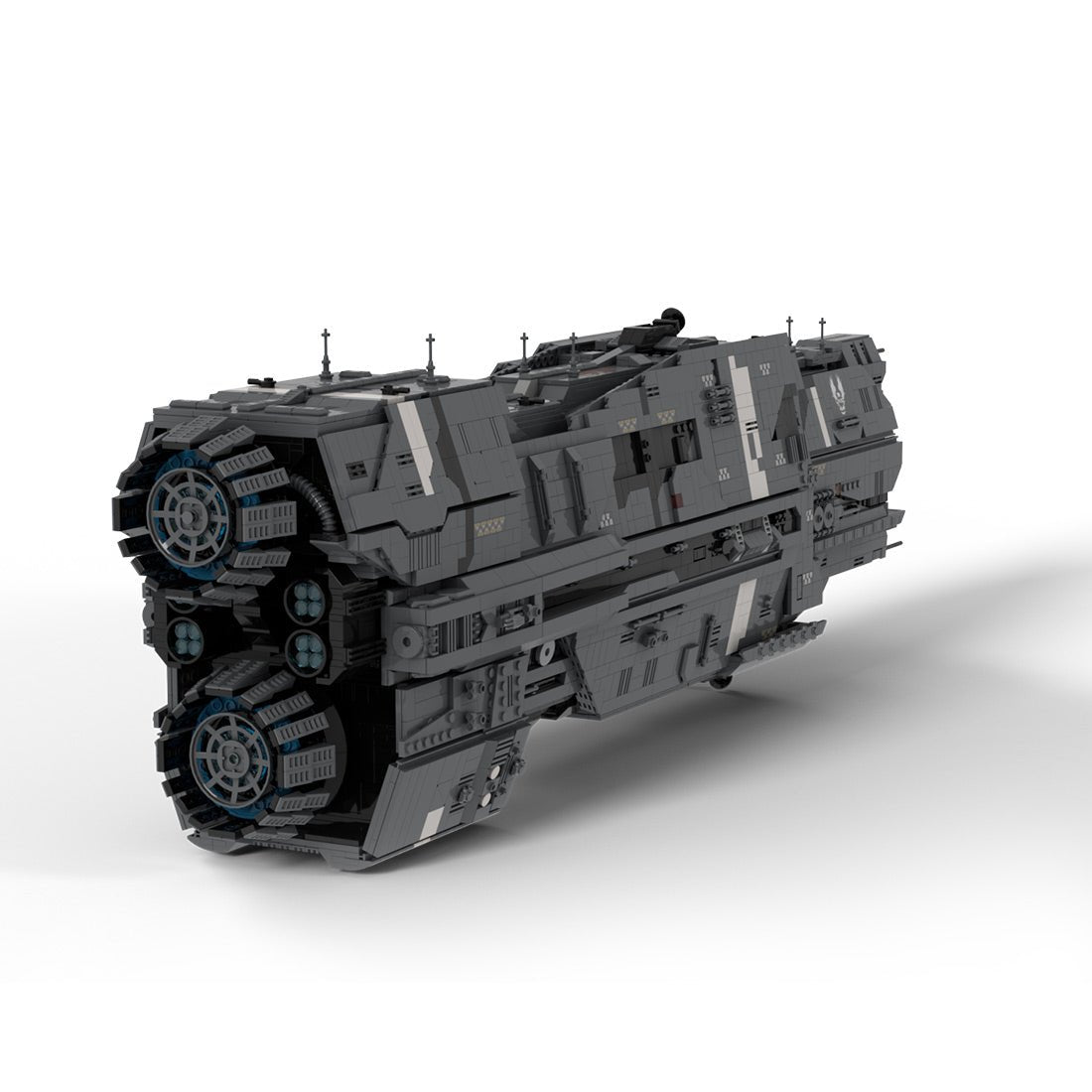 MOC - 213777 Valiant - Class Super - Heavy Cruiser - UNSC Terminus Klemmbausteine - LesDiy - Klemmbausteine
