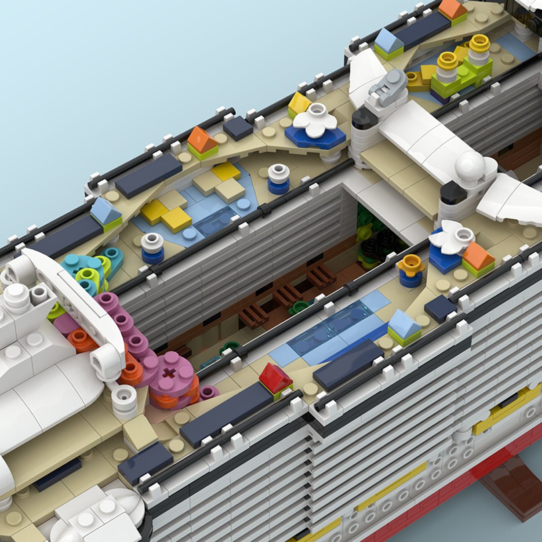 MOC - 213812 Oasis of the Seas Klemmbausteine - LesDiy - Klemmbausteine