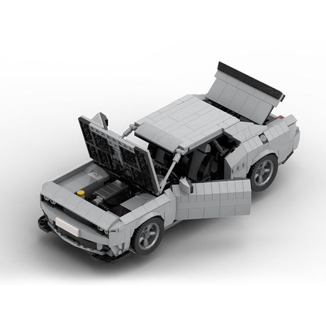 MOC - 213856 1/17 Scale Dodge Challenger Hellcat Klemmbausteine - LesDiy - Klemmbausteine