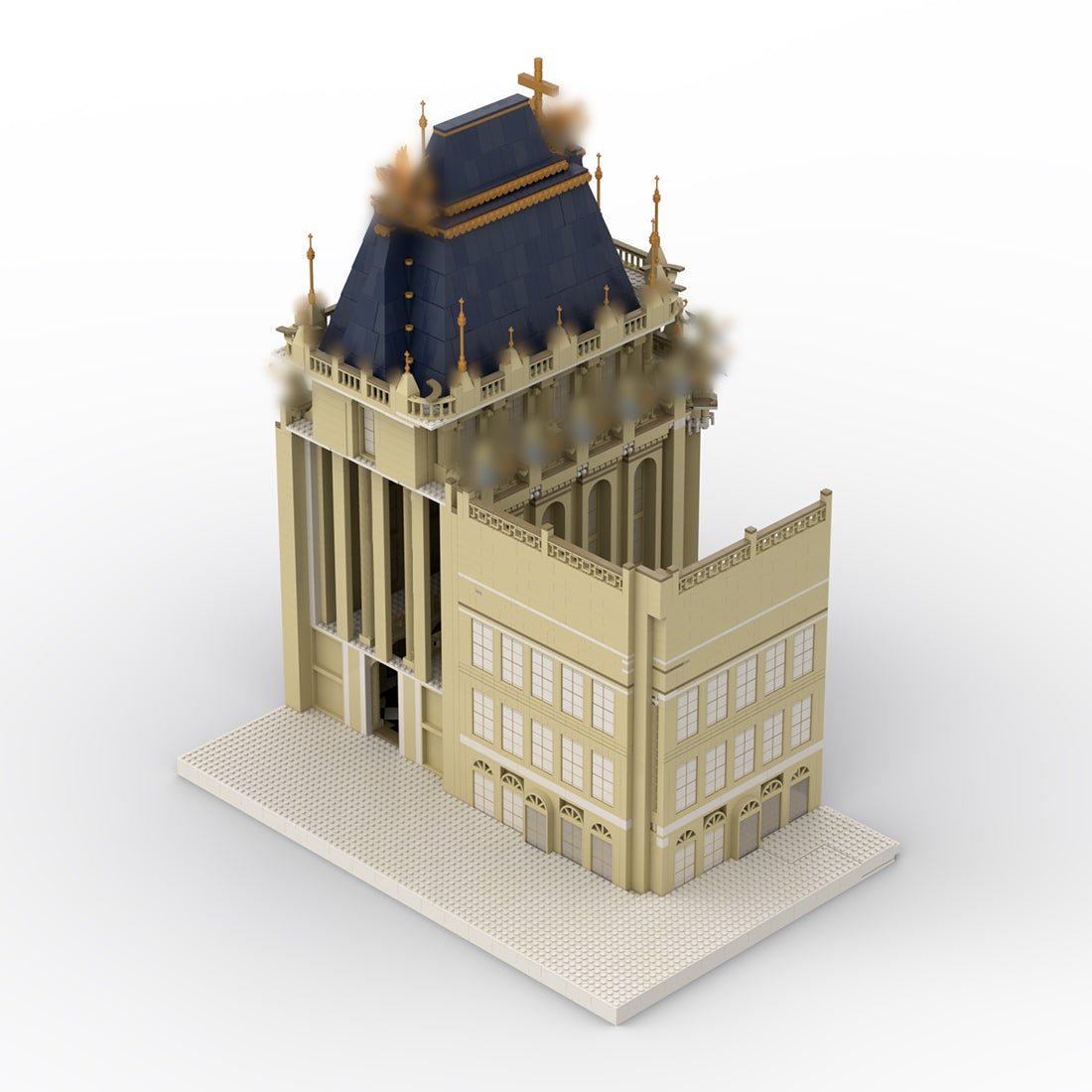 MOC-214445 Schloss Versailles Teil 6 „Königliche Kapelle“ Klemmbausteine-LesDiy-Klemmbausteine