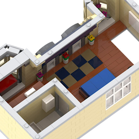 MOC - 214606 HiFi Shop & Residential House Klemmbausteine - LesDiy - Klemmbausteine