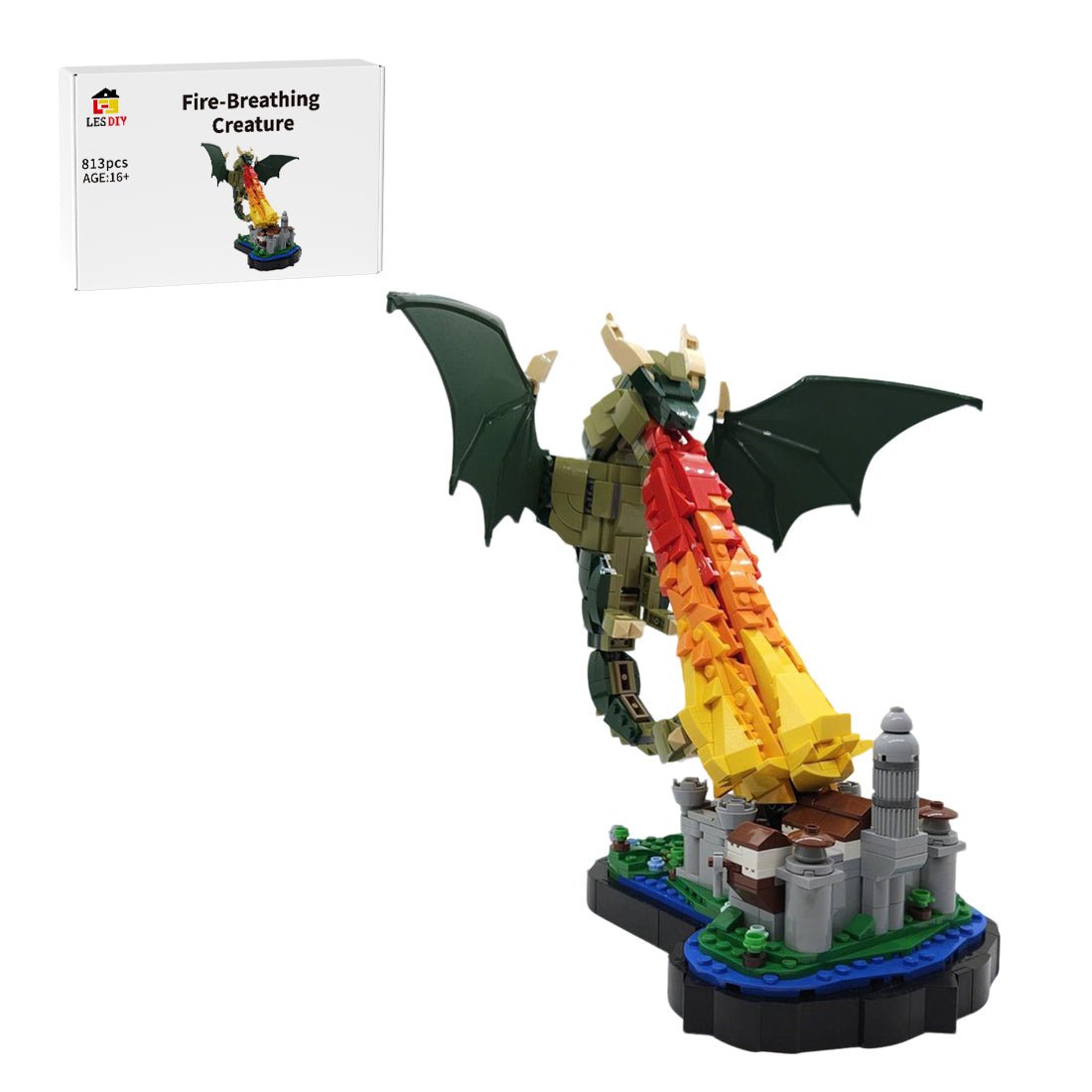 MOC - 216225 Dragon Attack on the Citadel Klemmbausteine - LesDiy - Klemmbausteine