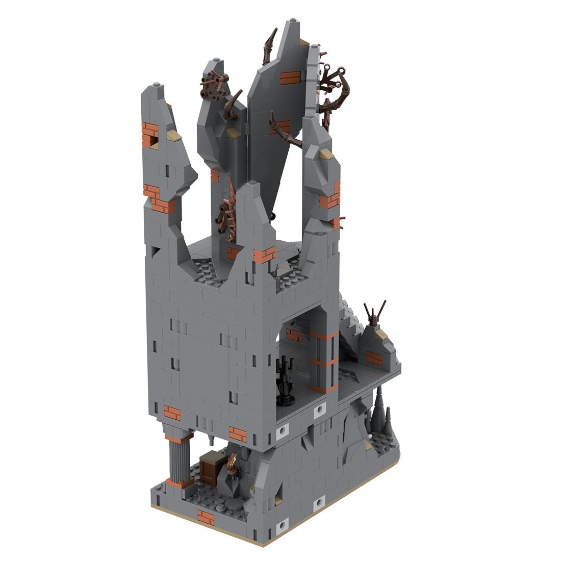 MOC - 216232 UCS Dol - Guldur - part 3/8 Klemmbausteine - LesDiy - Klemmbausteine