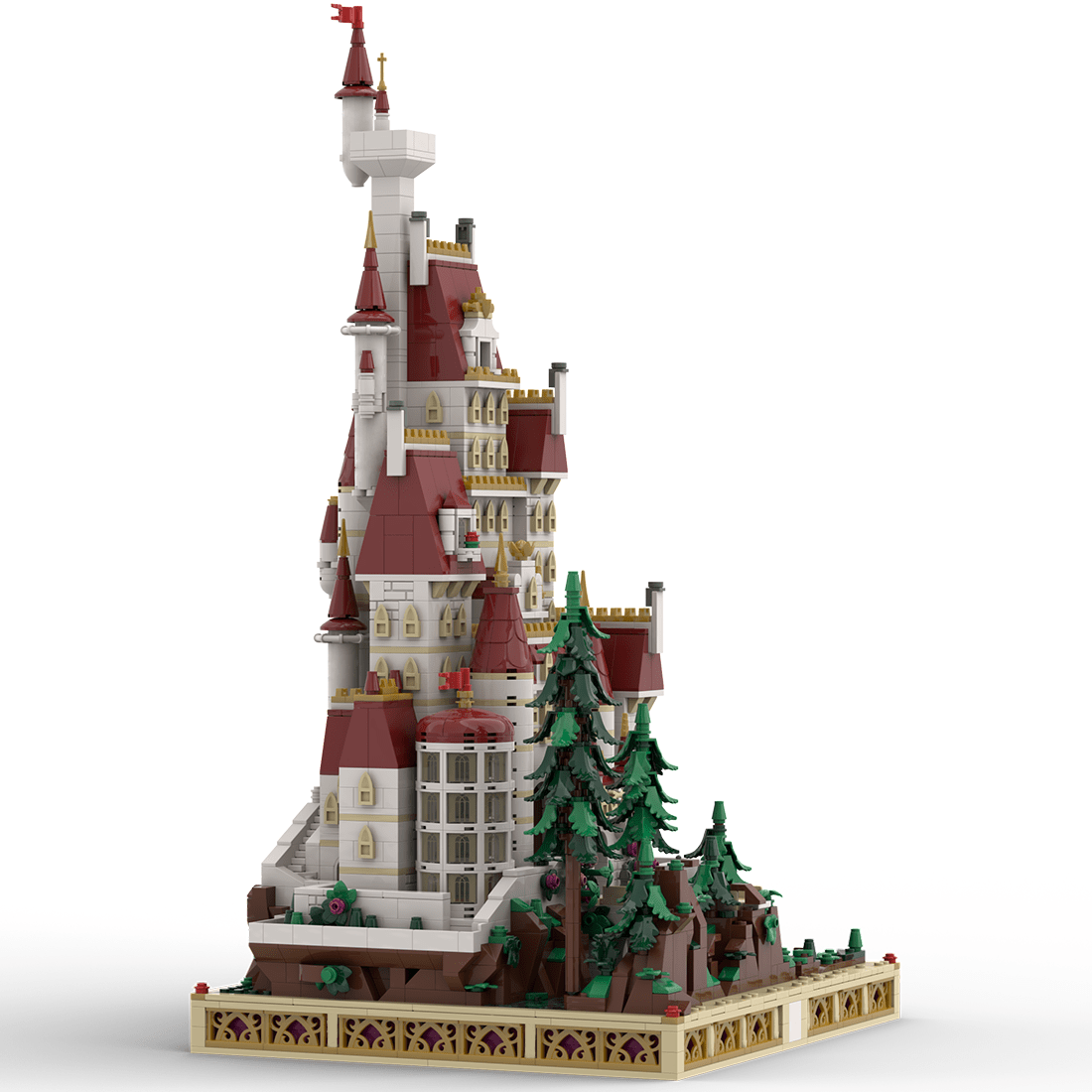 MOC - 216326 Beauty and the Beast mini scale Castle Klemmbausteine - LesDiy - Klemmbausteine